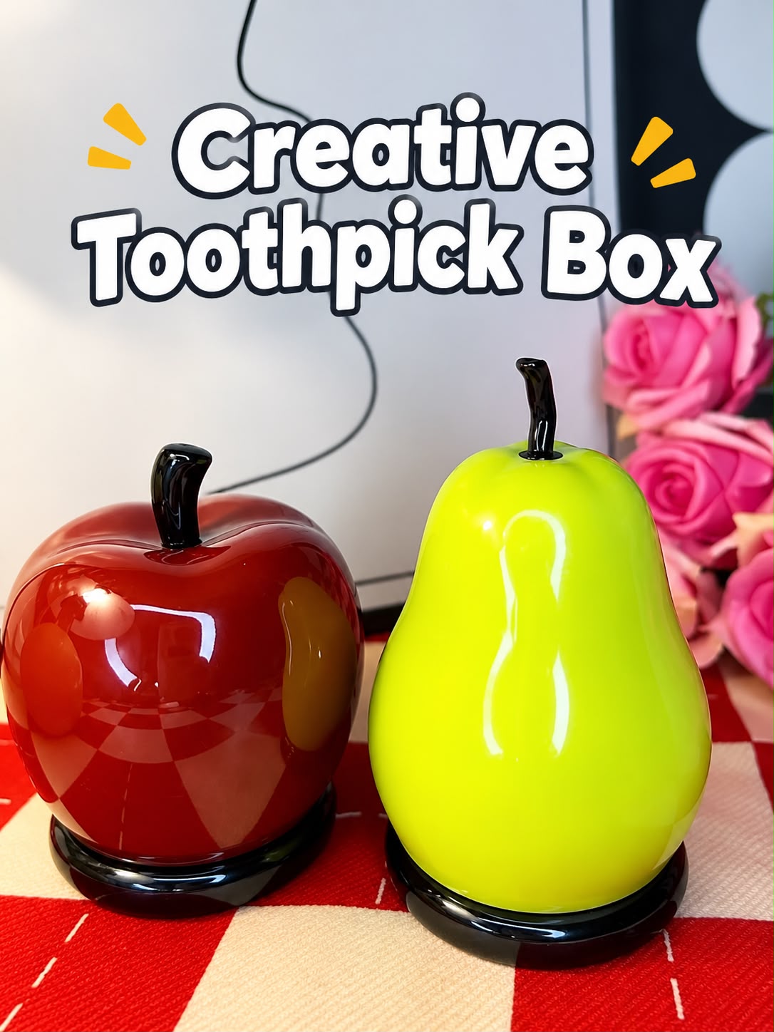 Apple & Pear Toothpick Box