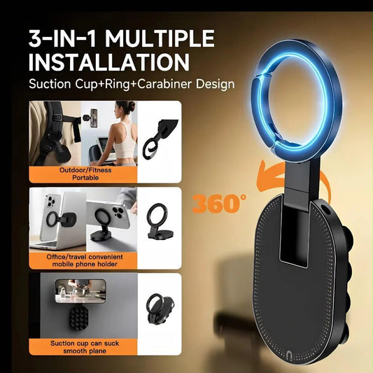 3-in-1 Magnetic Phone Ring Holder